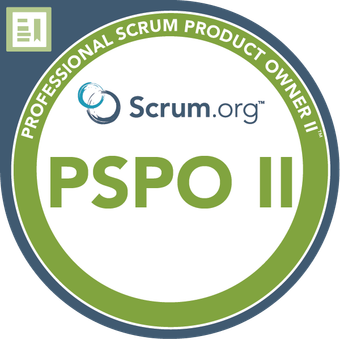 Professional Scrum Product Owner II Badge